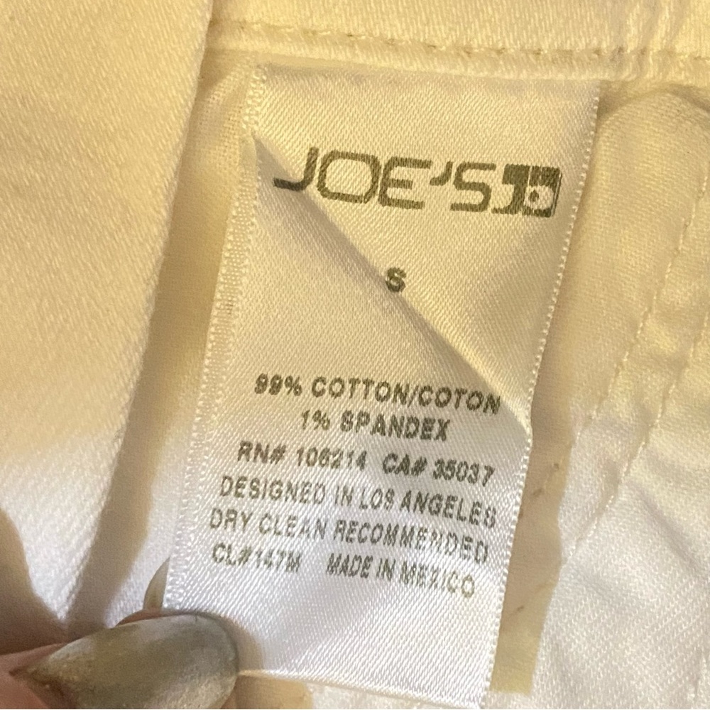 JOE’S Nicky off white shorts stretchy jean overalls - Picture 10 of 14